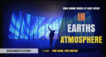 Does Sound Travel at Light Speed in Earth's Atmosphere?