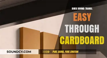 Cardboard's Acoustic Properties: Sound's Easy Passage