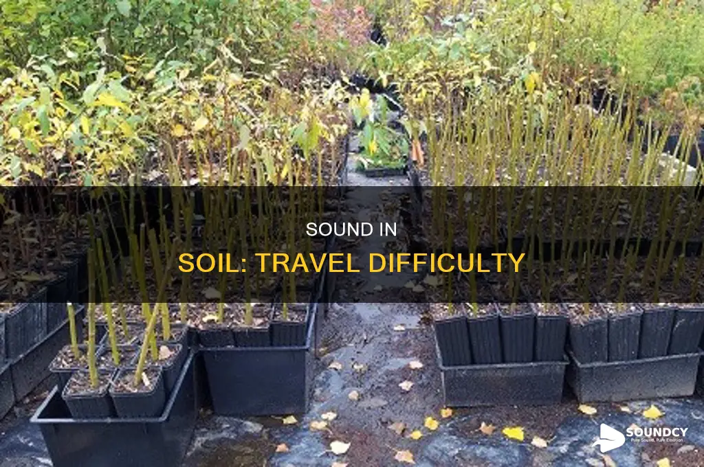 does sound travel easy through soil