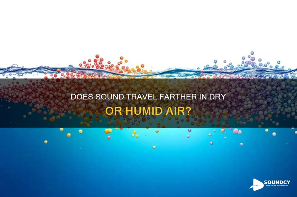 does sound travel farther in dry or humid air