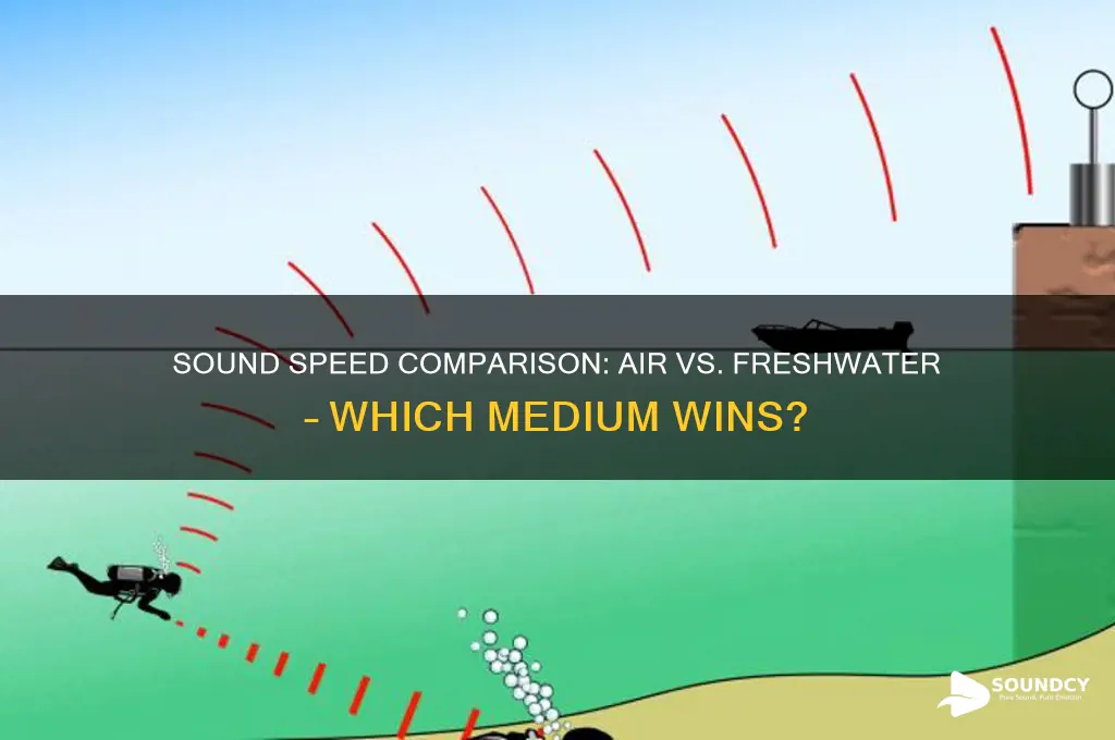does sound travel faster in air or in freshwater