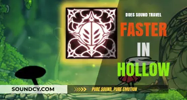 Sound Speed in Hollow Spaces: Does it Increase?