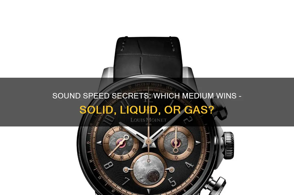 does sound travel faster in solid liquid or gas