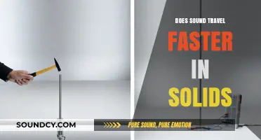 Sound Speed in Solids: Does It Travel Faster?