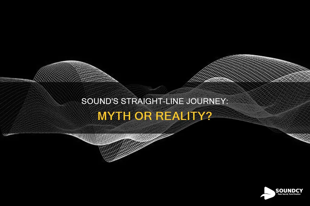 does sound travel in straight line