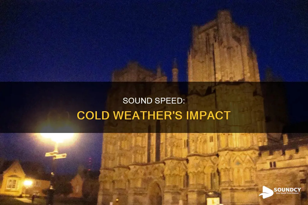 does sound travel slower in cold