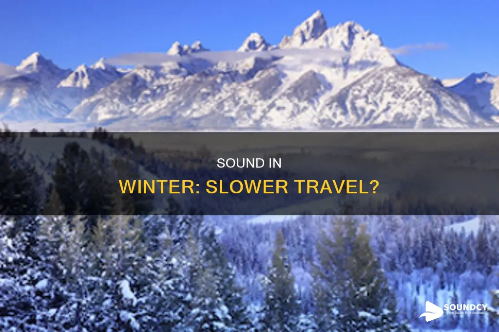 does sound travel slower in winter