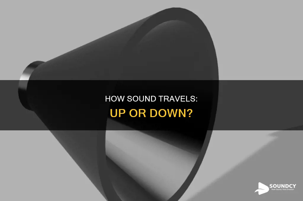 does sound travel upward or downward