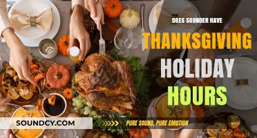 Sounder's Thanksgiving Hours: A Time to Unwind and Recharge