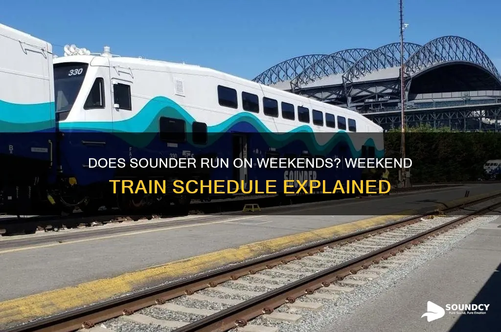 does sounder run on weekends