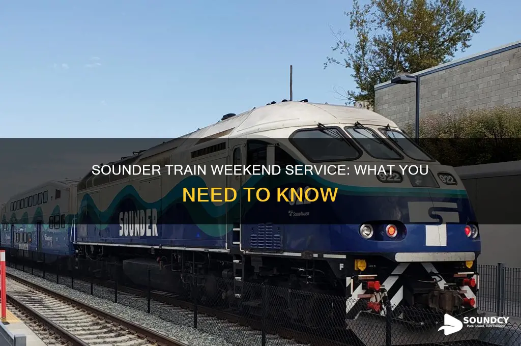 does sounder train run on weekends