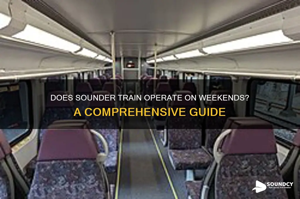 does sounder train run weekends