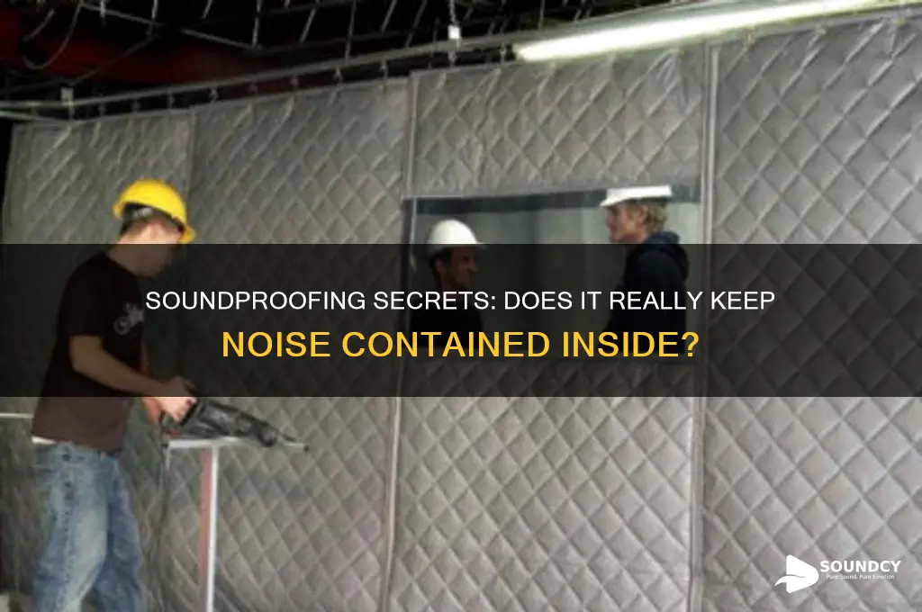 does soundproofing keep sound in