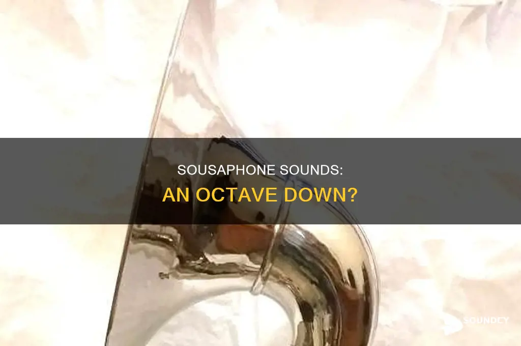 does sousaphone sound down an octave