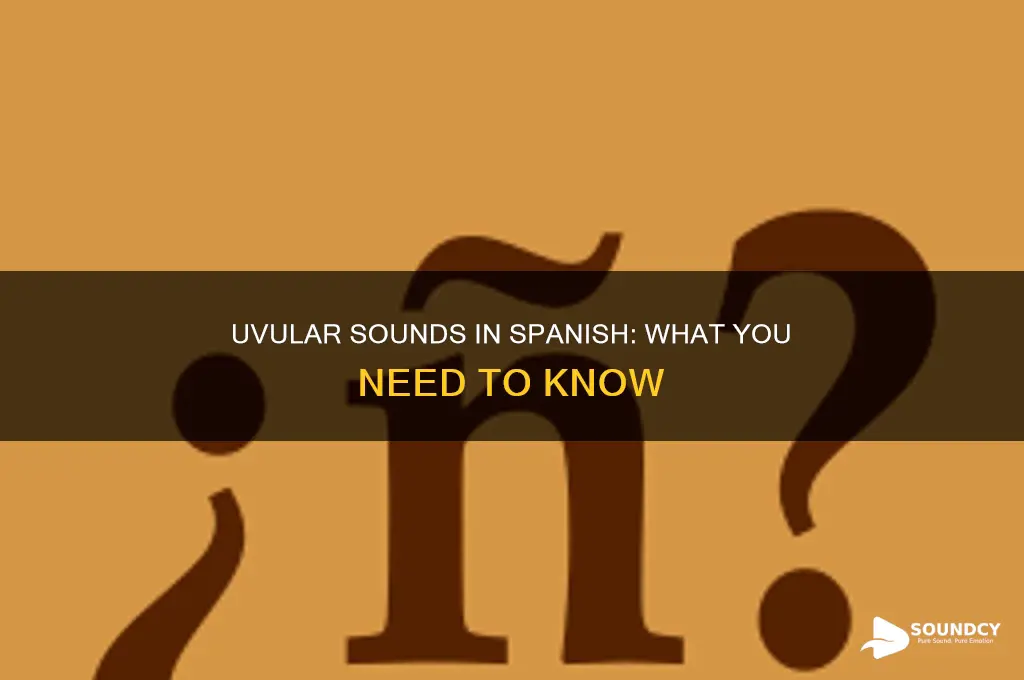 does spanish have any uvular sounds