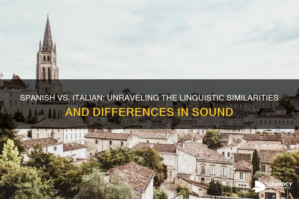 does spanish sound like italian