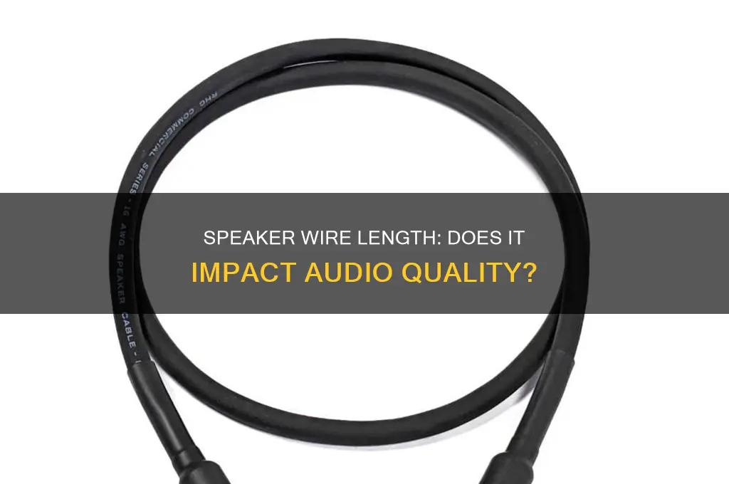 does speaker wire length affect sound