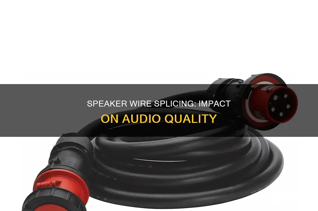 does splicing speaker wire affect sound