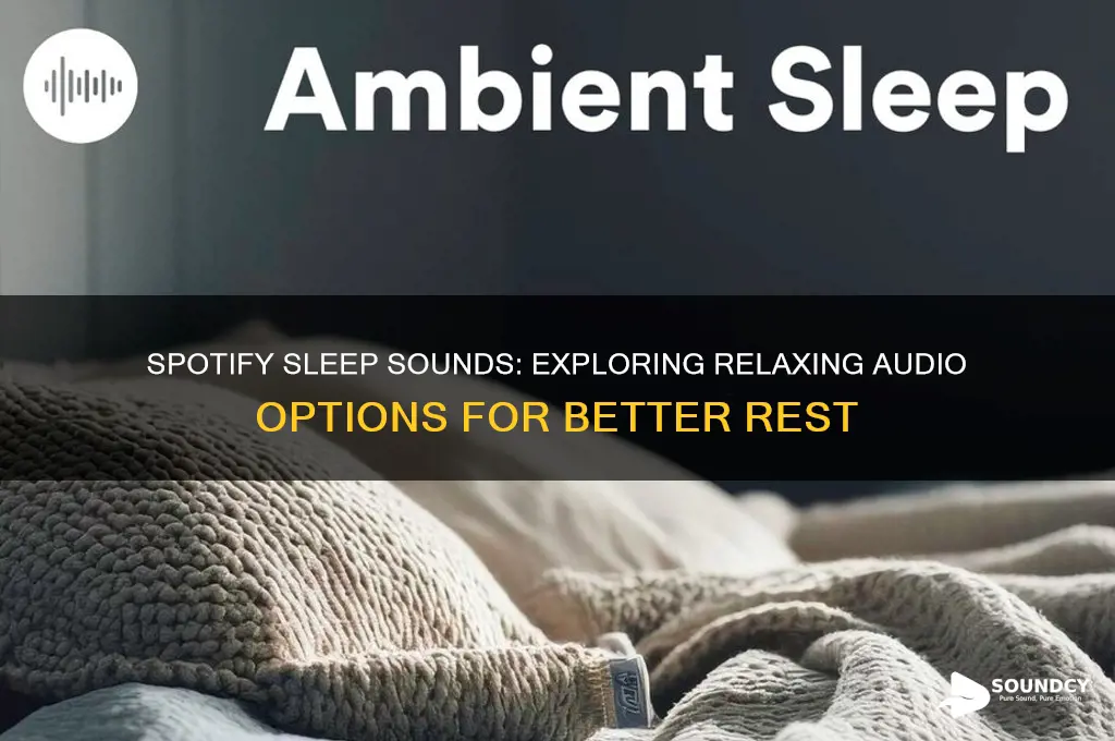 does spotify have sleep sounds
