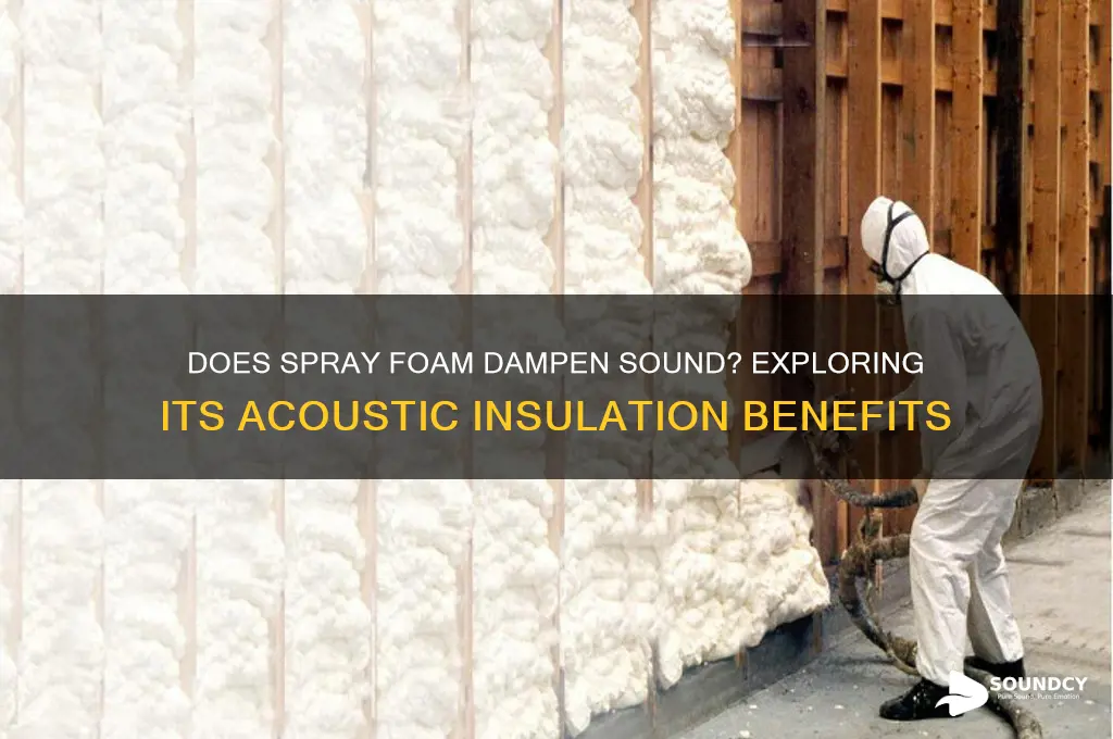 does spray foam dampen sound