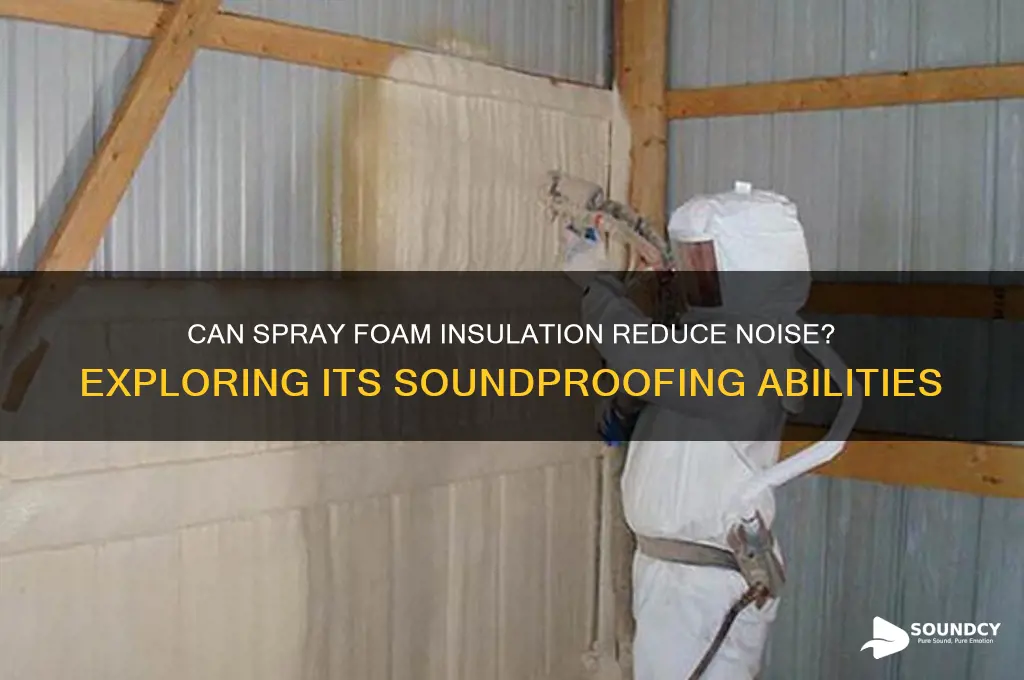 does spray foam insulation act as a sound barrier