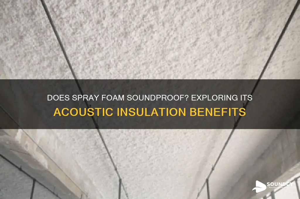 does spray foam sound proof