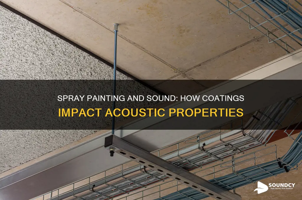 does spray painting affect sound
