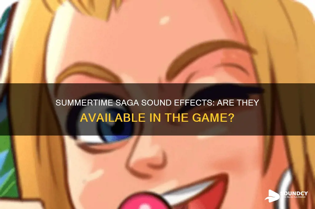 does summertime saga have sound
