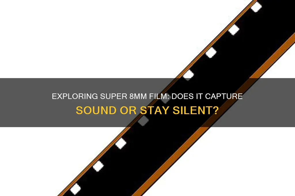 does super 8mm have sound