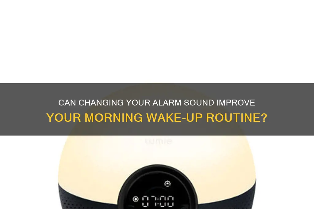 does switching you alarm sound help you wake up
