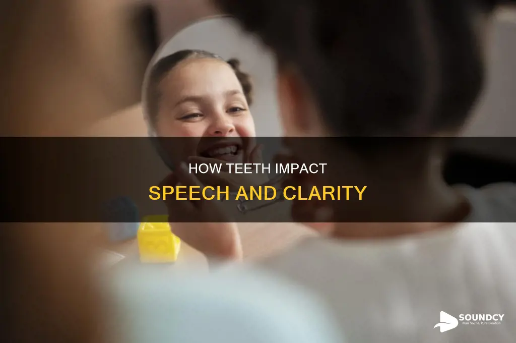 does teeth help with spech sounds