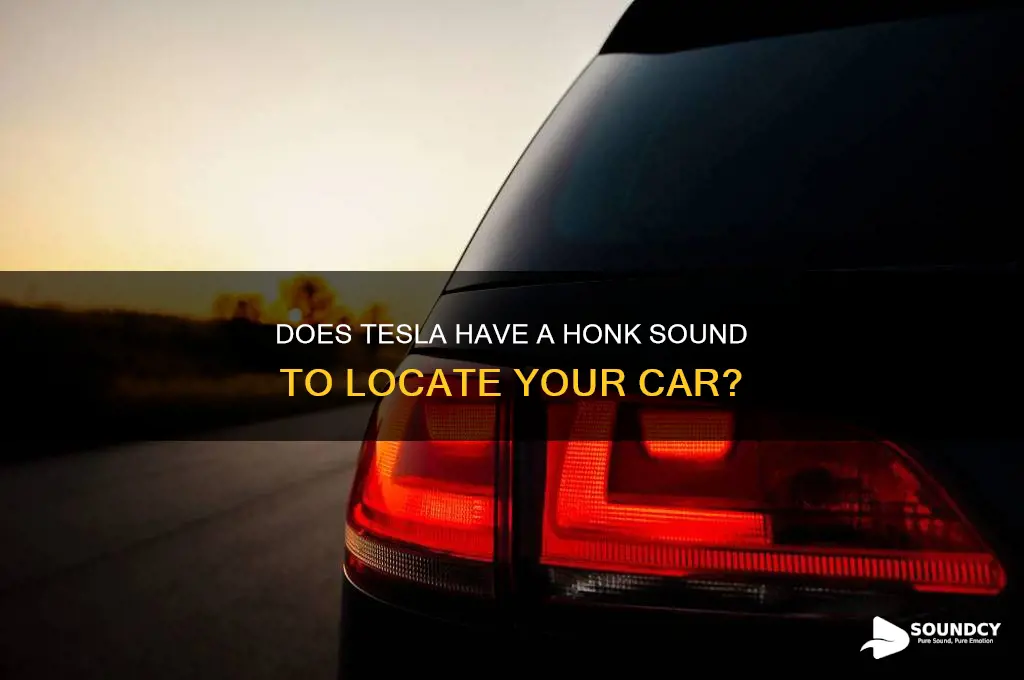 does tesla have a honk sound to find car
