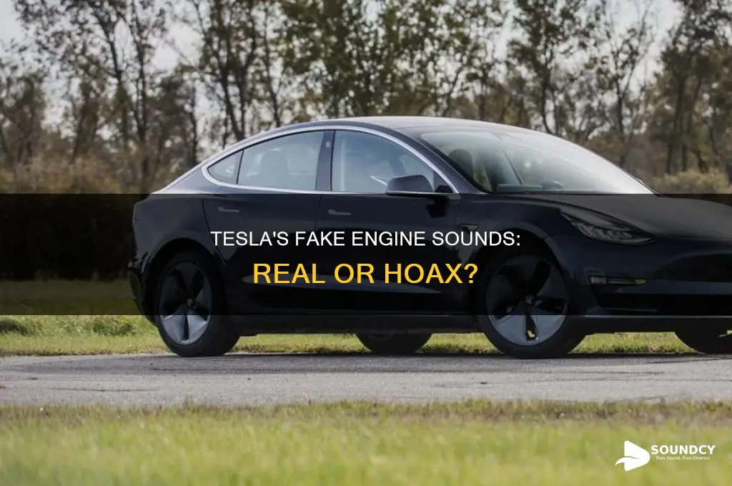 does tesla have fake engine sounds