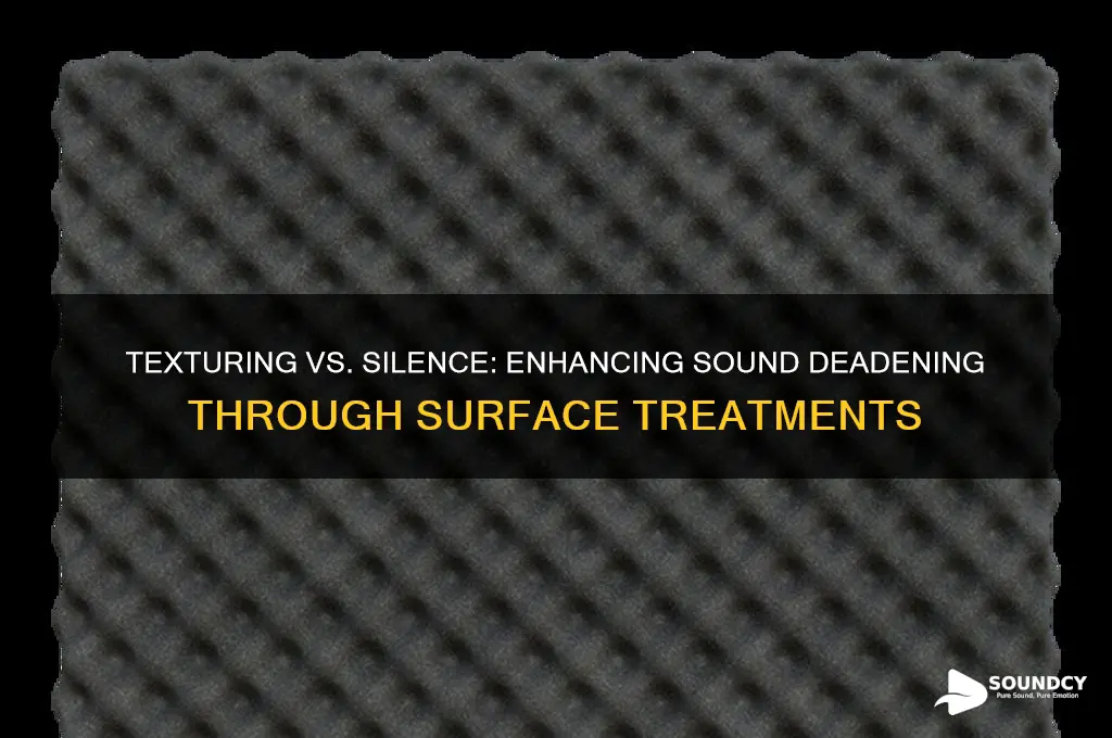 does texturing increase sound deadening