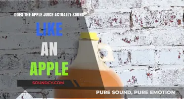 Does Apple Juice Mimic an Apple's Sound? Exploring the Myth