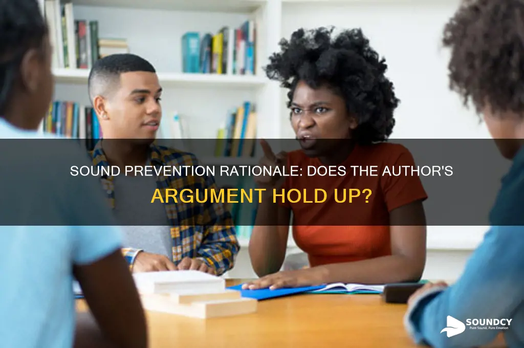 does the author provide a sound rationale for prevention