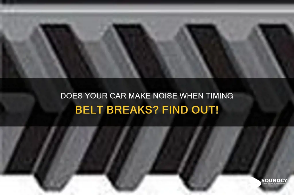 does the car make a sound when timing brwaks