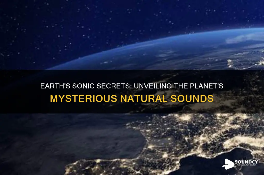 does the earth produce sound