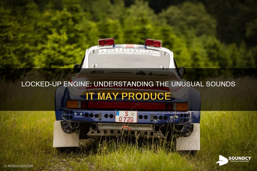 does the engine make a sound one locked up