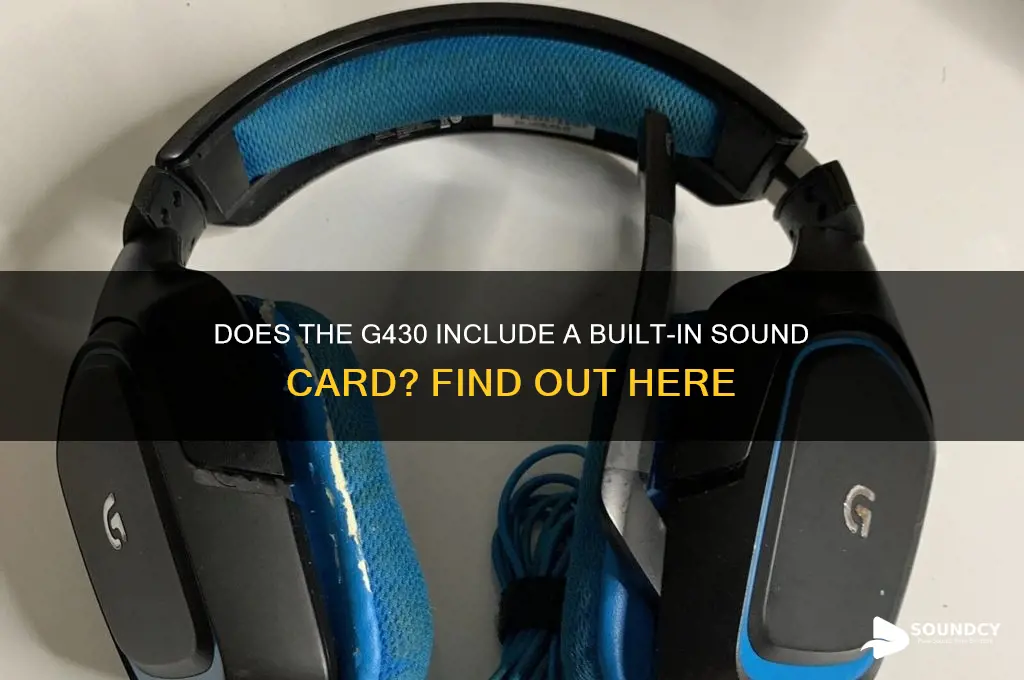 does the g430 have a built-in sound card