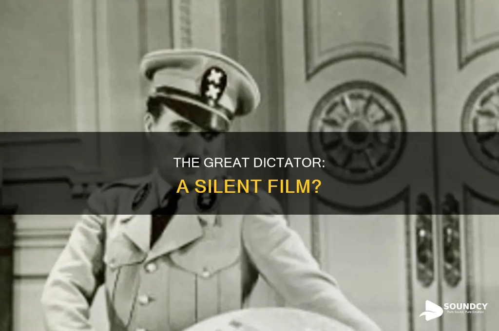does the great dictator have sound