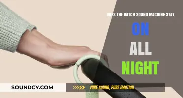 Does the Hatch Sound Machine Stay On All Night?