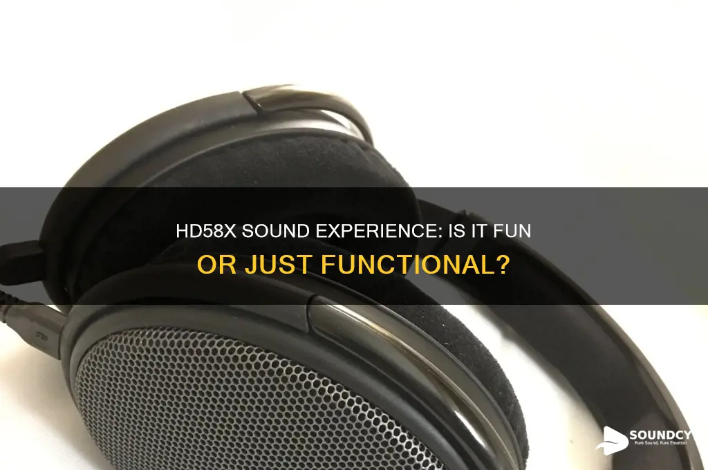 does the hd58x sound fun