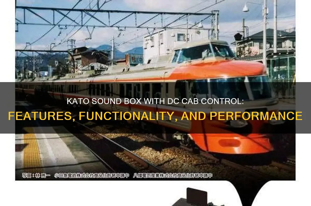 does the kato sound box with dc cab control