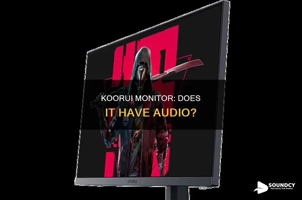 does the koorui monitor have sound