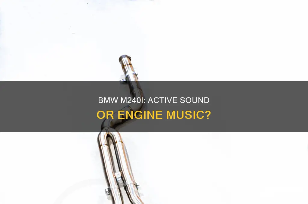 does the m240i have active sound