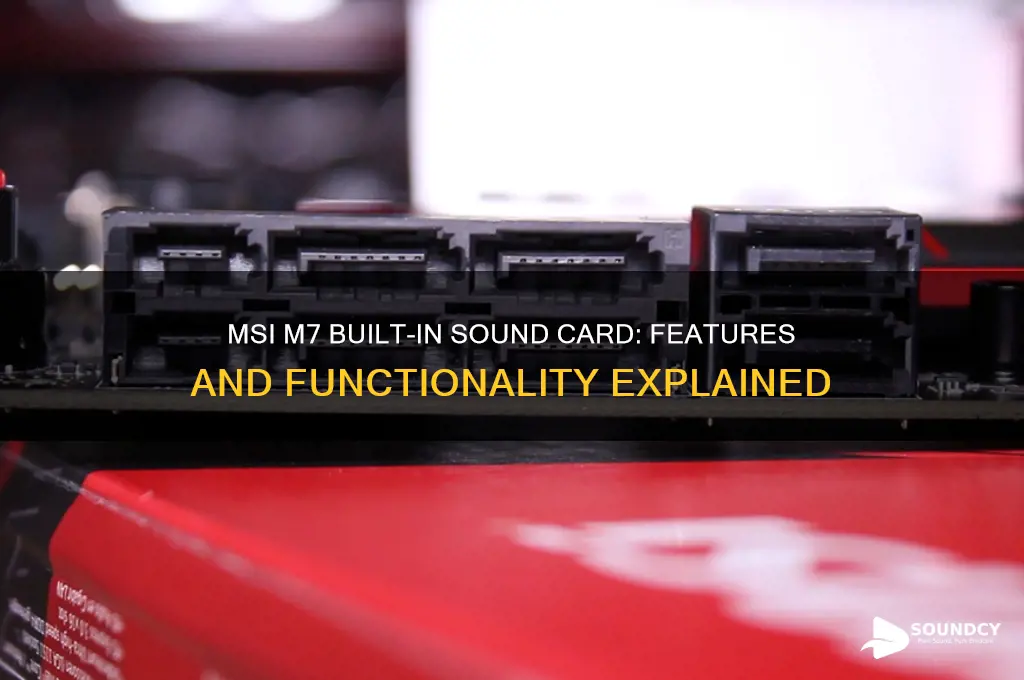 does the msi m7 have built in sound card