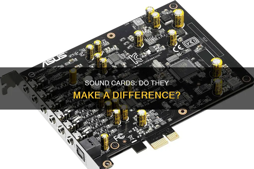 does the pc sound card matter