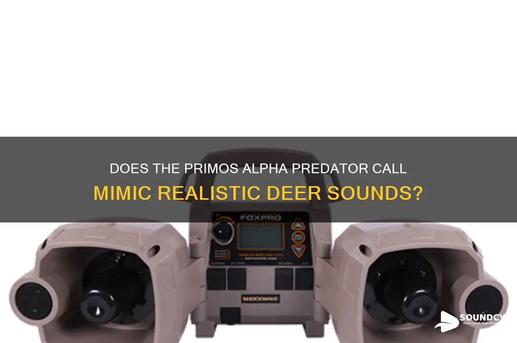does the primos alpha predator call do deer sounds