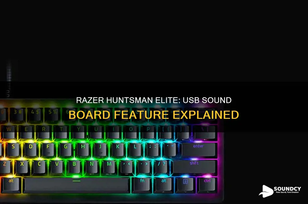 does the razer huntsman elite have usb sound board